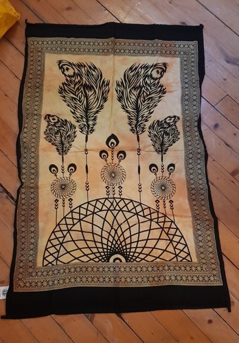 Indian tablecloth yellow dream - indian,
