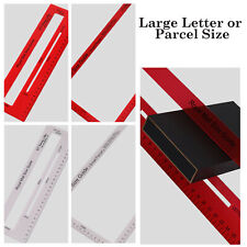 Red Royal Mail Size Guide Small/Large Letter Parcel Postage Size Charge Guide