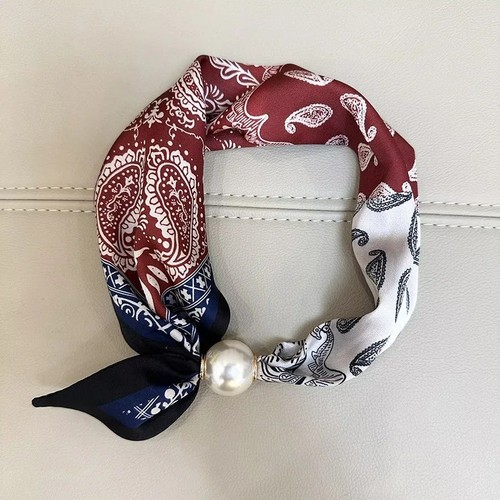 Pearl magnetic clasp - pearl, scarf