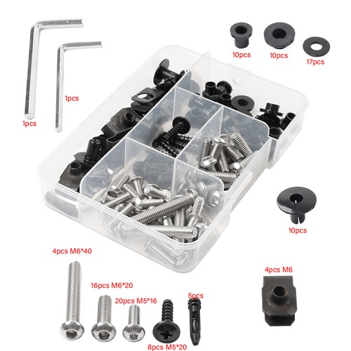 Screw fairing bolt - kit, for