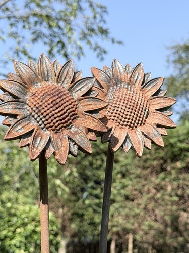 Rustic metal sunflower - rustic,