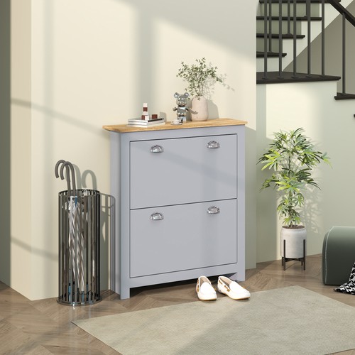 Homcom drawer shoe cabinet - drawer,