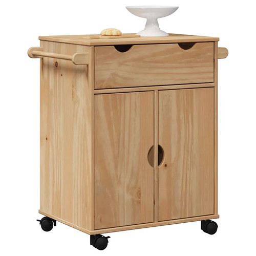 Kitchen trolley solid pine - trolley,