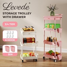 Levede Metal Storage Trolley