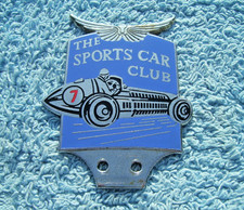 VINTAGE 1930s SPORTS CAR CLUB BADGE ~ BROOKLANDS/GOODWOOD OLD MOTOR RACING RARE