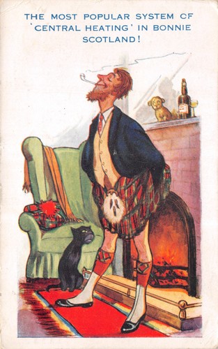 And foreign comic postcard - uk,