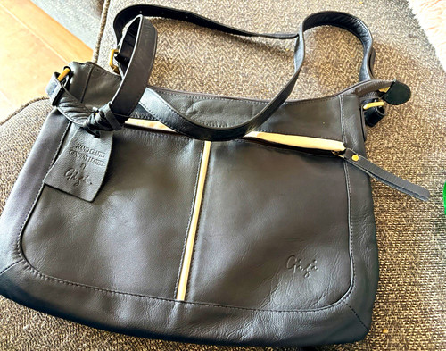 Gigi black leather shoulder - gigi,