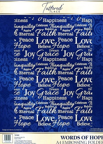 Tattered lace words of hope - of,