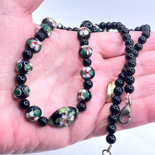 Enamel cloisonne necklace - enamel,