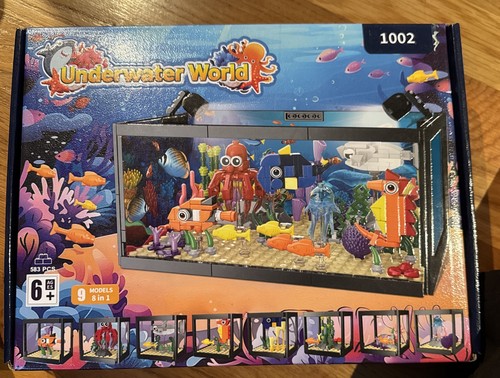Fish tank building block set - building,