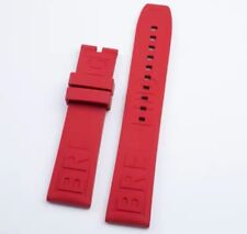 BREITLING 24MM Diver Pro Red Rubber Strap  (No Buckle)