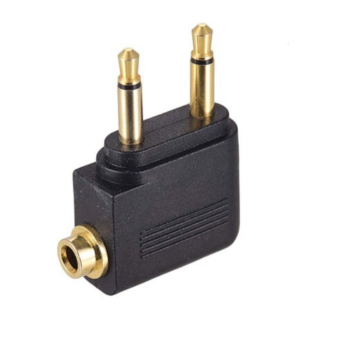 Gold airplane headphone - 1x,