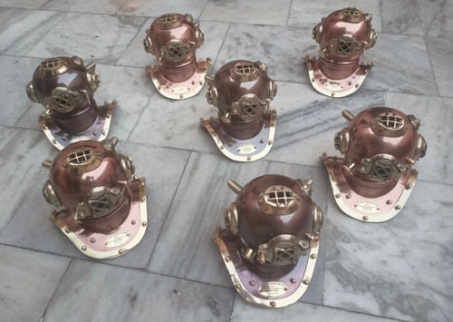 Set pcs brass antique u - 7,