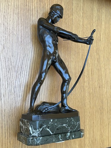 19th bronze nude archer - 19th,