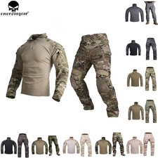 Emerson Tactical G3 Combat Shirt & Pant With Knee Pads Gen3 BDU Uniform Suit