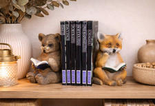 Reading Bear & Fox Bookends