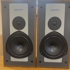 KEF Cantor II SP3005 Vintage Wooden Brown HiFi Speaker Matched Pair