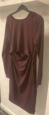 Ladies Maternity Dress. Maroon Size 12. Worn Once. Very Good Condition