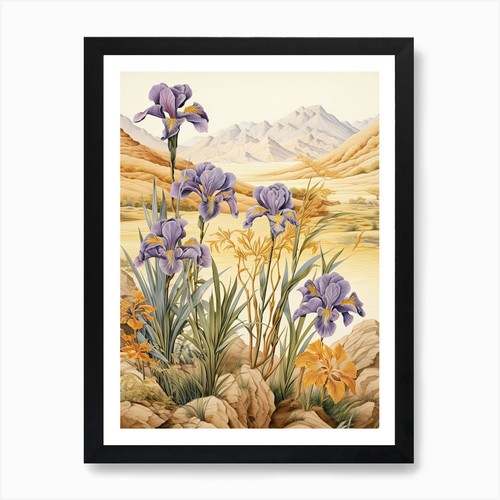 Japanese iris victorian style - japanese,