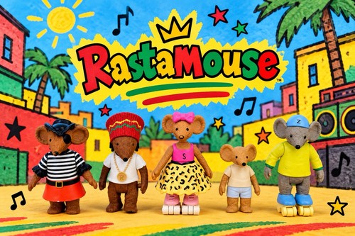 Rastamouse cbeebies figures - cbeebies,