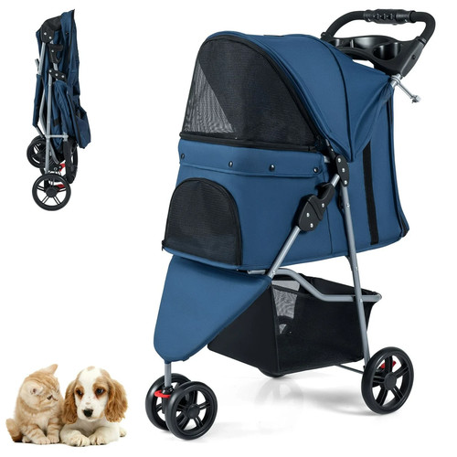 Costway pet stroller with - costway,