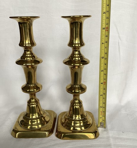 Fine pair victorian brass - of,