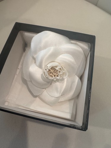 Chanel white camellia - chanel, flower