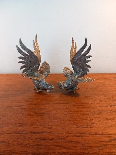 Pair vintage silver - of,