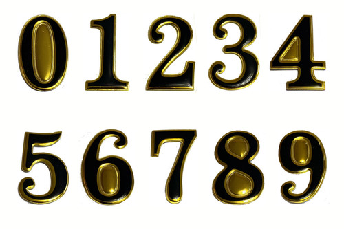 Self adhesive door numbers - door, for