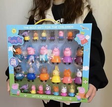 Peppa Pig Family Friends Emily Action Figures 25pcs Set Kids Toy Gift New Boxed
