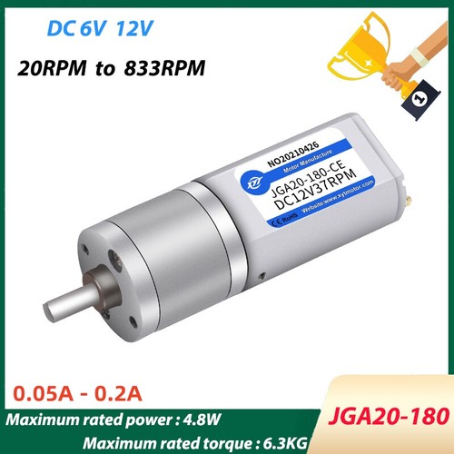 Jga20 180 micro geared motor - geared,
