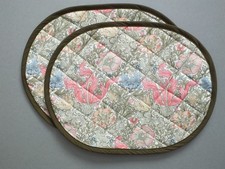 Pair of Quilted Oval Table