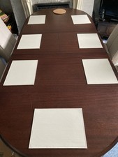 Rossmore Mahogany Extendable Dining Room Table. Seats Up To 10