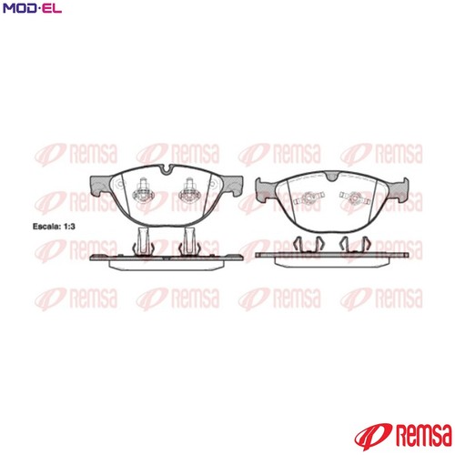 Brake pad set disc - set,