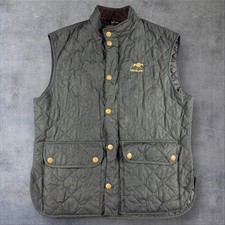 Barbour XL Men’s Gilet – Quilted, Green, Branded Chest - Z5