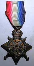 WW1 1914 MONS STAR PTE HENRY