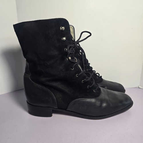 Mens black italian leather