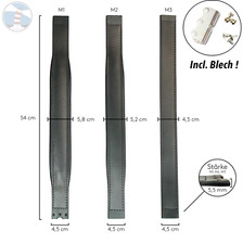 Accordion Bass Strap Bass Strap Black 48-120 Bass Leather Suede Italy