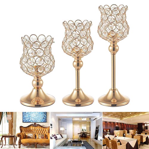 Gold candle holder stand - holder,