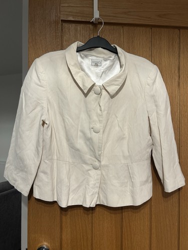 Ivory kaliko silk - silk-linen, jacket