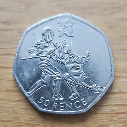 Olympic fencing 2011 50p - 2011, uk