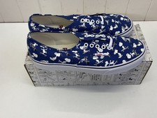 Vans X Peanuts Snoopy Skateboard Blue Sneakers 2017 UK 10  Limited Edition BNWT