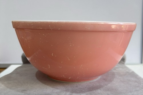 Vintage pyrex pink mixing bowl - vintage,