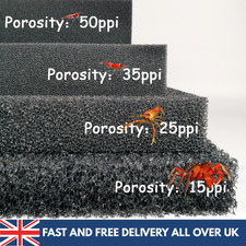 3cm Thick Black Aquarium Filter Sponge Biochemical Cotton Foam for Fish Tank
