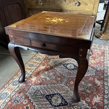 Rosewood Game’s Table Chess, Backgammon And Checkers 