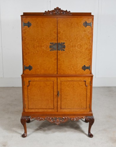 Art deco cocktail cabinet burr - art,