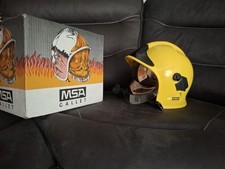 MSA Gallet F1 S12 Fire Helmet - brand new yellow helmet, original box  53-60 cms