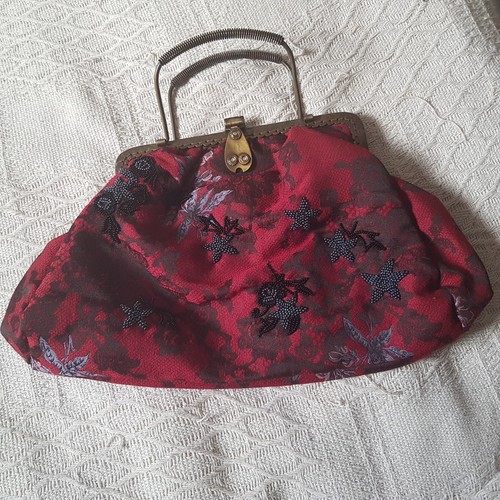 Whistles red black grey bag