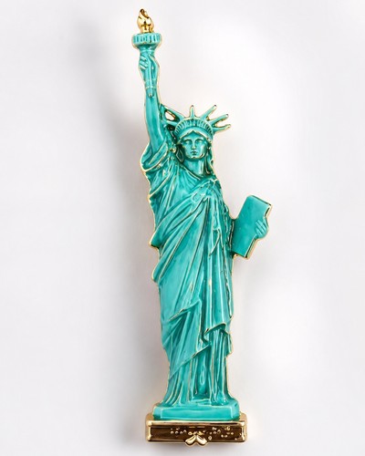 Statue libertyenamel brooch - statue,