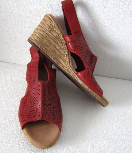 Clarks leather wedges - , ladies